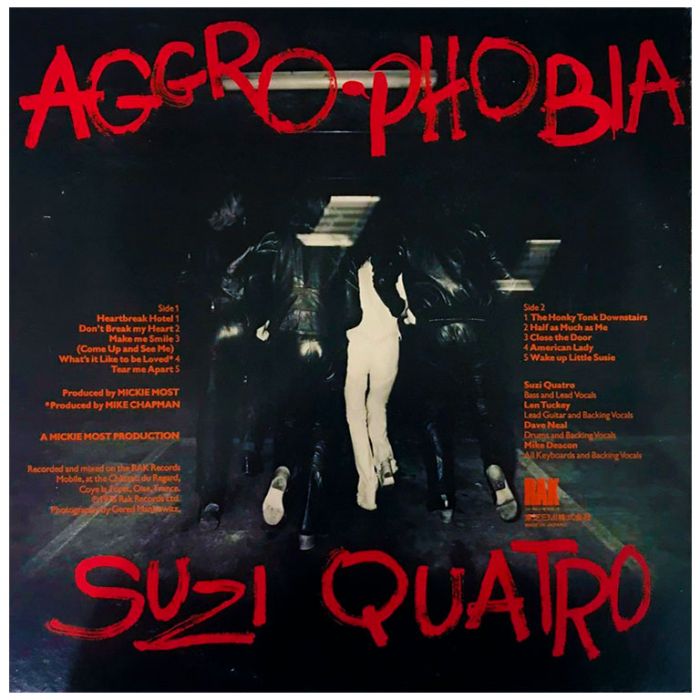 Виниловая пластинка SUZI QUATRO ‎– Aggro-Phobia, 1976 (LP)