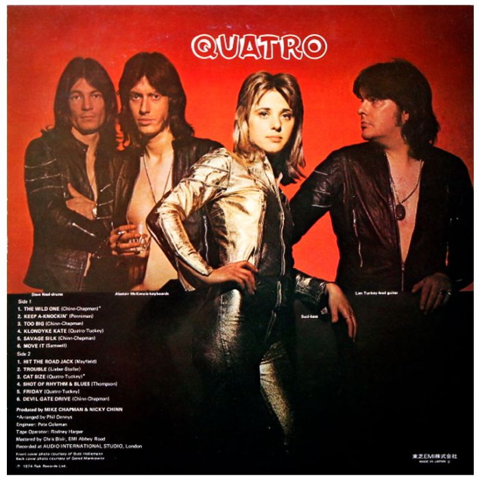 Виниловая пластинка SUZI QUATRO ‎– Quatro, 1974 (LP, Reissue 1975)