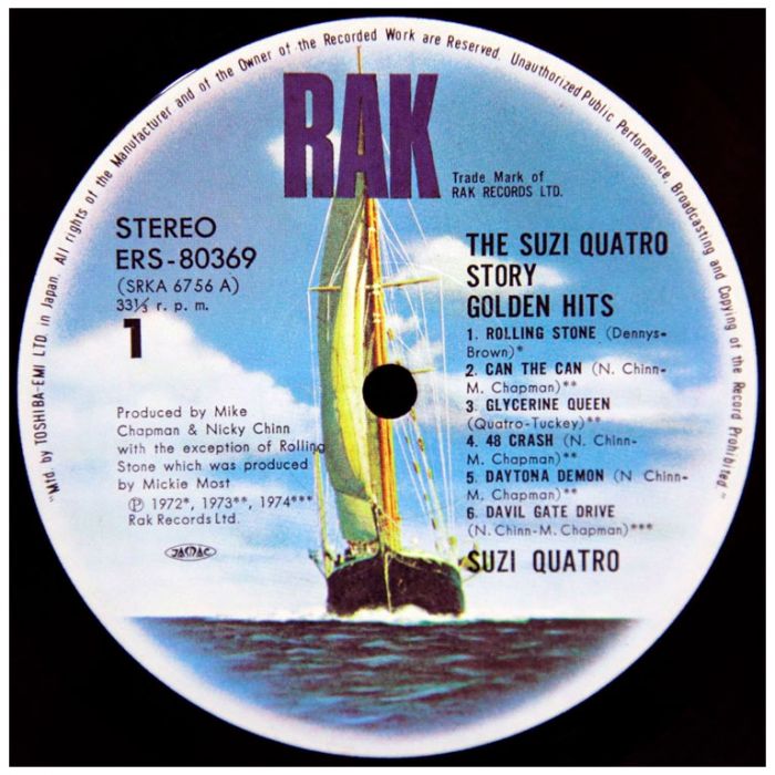 Виниловая пластинка SUZI QUATRO ‎– The Suzi Quatro Story - Golden Hits, 1975 (LP)