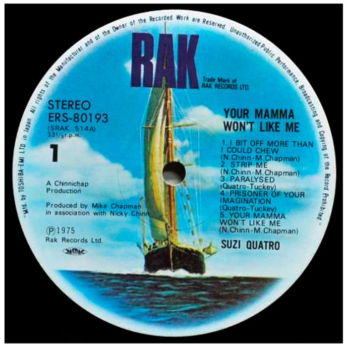 Виниловая пластинка SUZI QUATRO ‎– Your Mamma Won't Like Me, 1975 (LP)