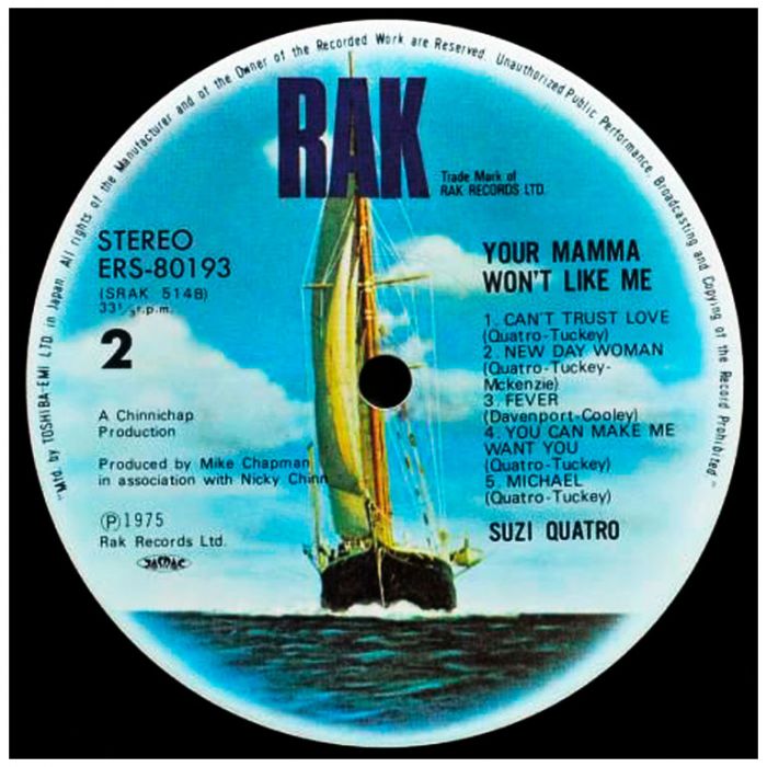 Виниловая пластинка SUZI QUATRO ‎– Your Mamma Won't Like Me, 1975 (LP)