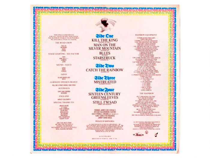 Виниловая пластинка RAINBOW ‎– On Stage, 1977 (2LP)