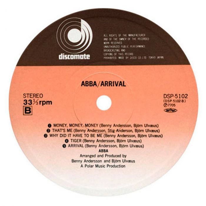 Виниловая пластинка ABBA ‎– Arrival, 1976/1977 (LP)