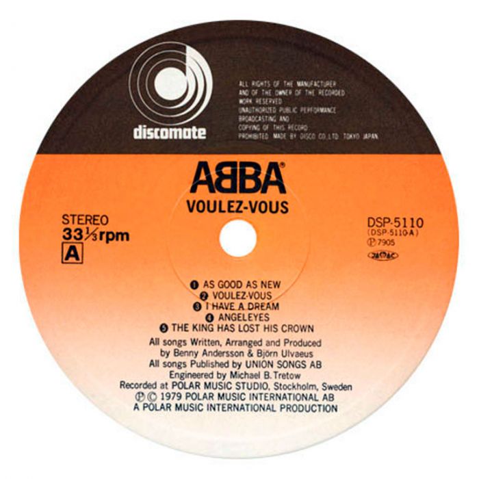 Виниловая пластинка ABBA ‎– Voulez-Vous, 1979 (LP, Rare)
