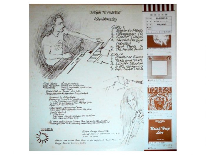 Виниловая пластинка KEN HENSLEY (URIAH HEEP) ‎– Eager To Please, 1975 (LP)