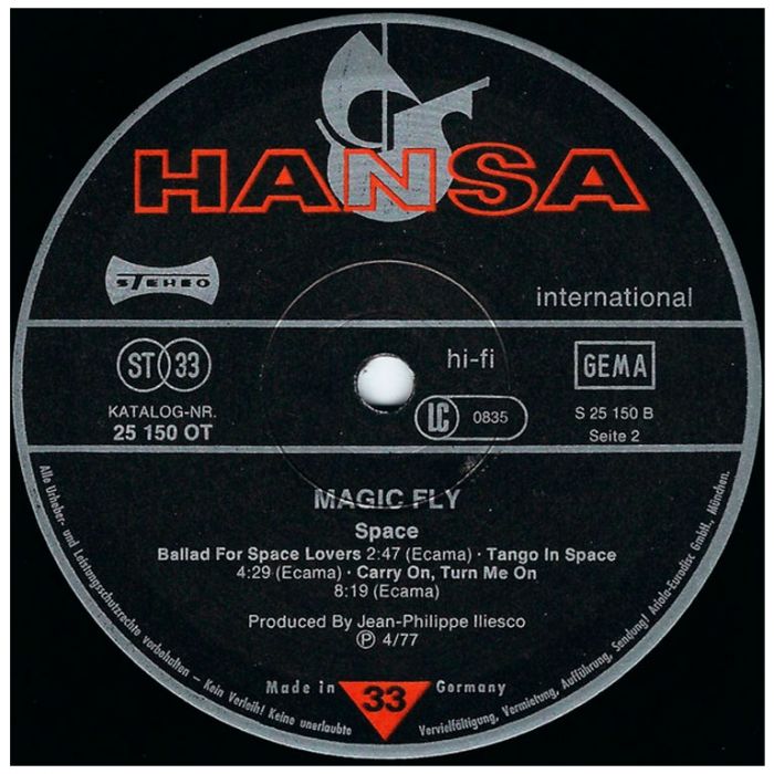 Виниловая пластинка SPACE – Magic Fly, 1977 (LP)