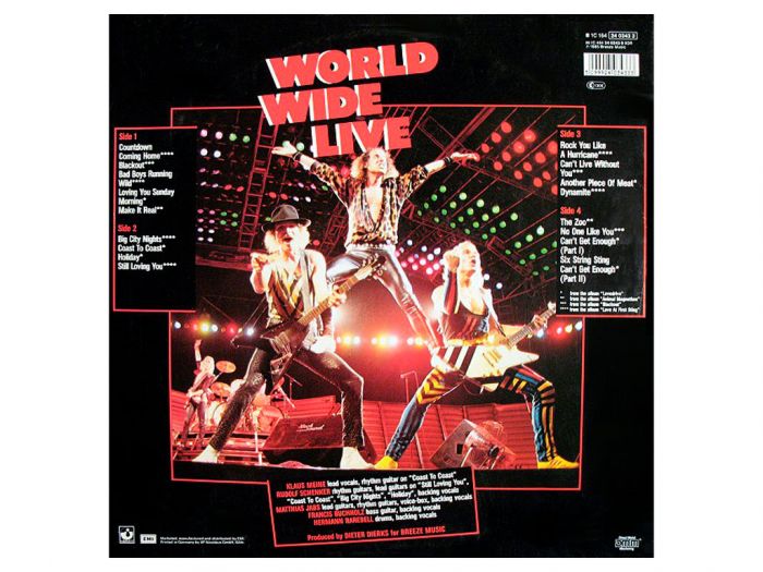 Виниловая пластинка SCORPIONS – World Wide Live, 1985 (2LP)