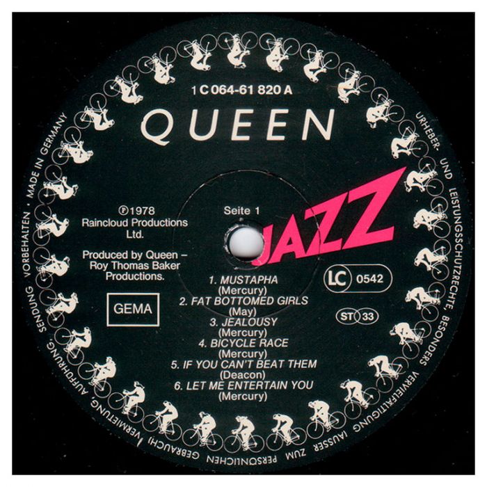 Виниловая пластинка QUEEN ‎– Jazz, 1978 (LP)