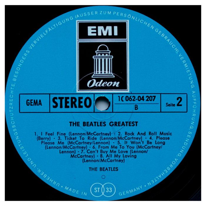 Виниловая пластинка THE BEATLES ‎– The Beatles' Greatest, 1965/1969 (LP)