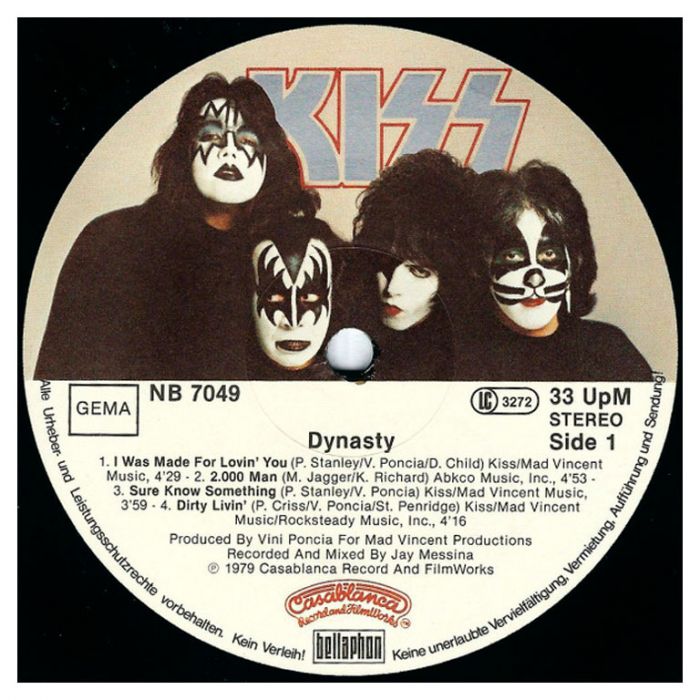 Виниловая пластинка KISS – Dynasty, 1979 (LP)