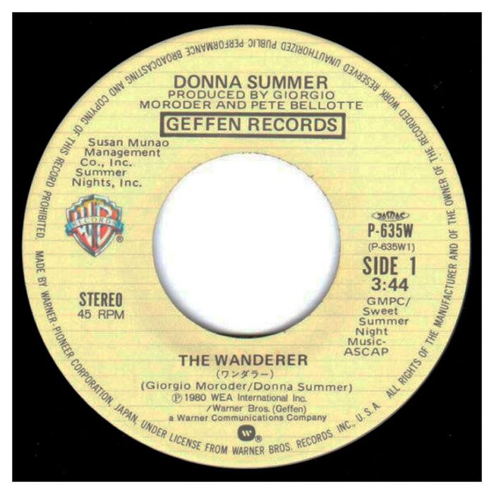 Виниловая пластинка DONNA SUMMER ‎– The Wanderer, 1980 (SP, Single)