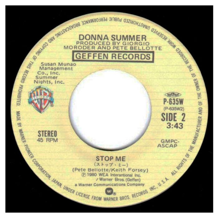 Виниловая пластинка DONNA SUMMER ‎– The Wanderer, 1980 (SP, Single)