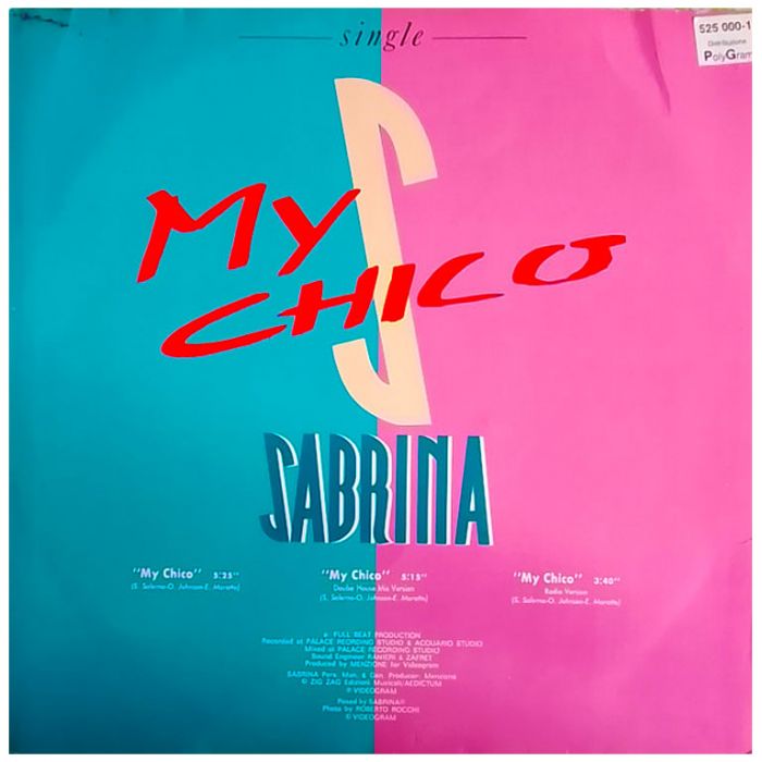 Виниловая пластинка SABRINA ‎– My Chico, 1988 (EP, Maxi-Single)