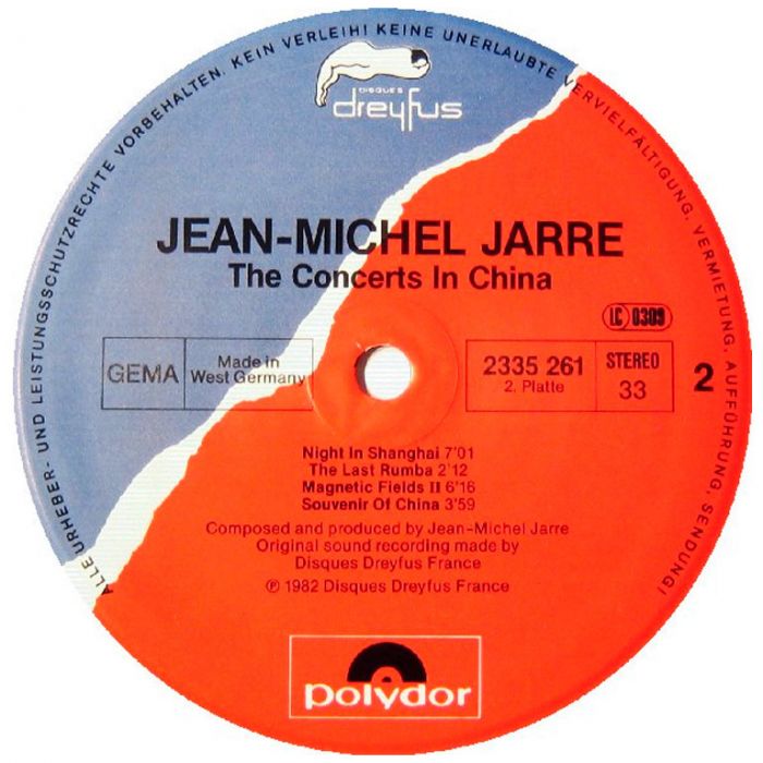 Виниловая пластинка JEAN-MICHEL JARRE - The Concerts In China, 1982 (2LP)