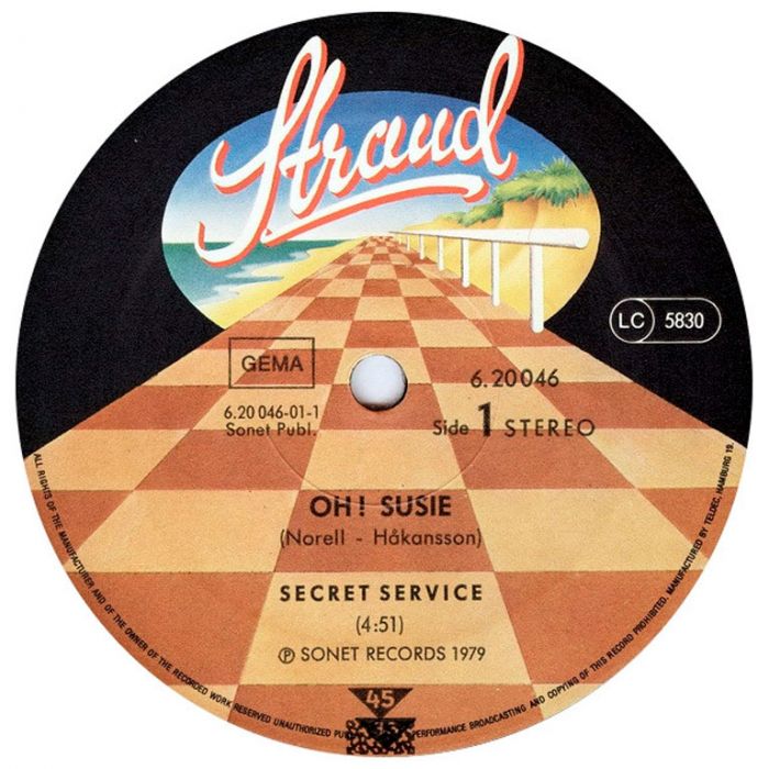 Виниловая пластинка SECRET SERVICE – Oh Susie, 1979 (EP, Maxi-Single)