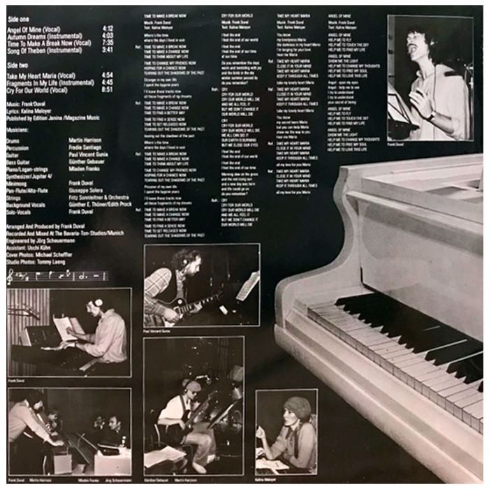 Виниловая пластинка FRANK DUVAL & ORCHESTRA – Angel Of Mine, 1981 (LP)