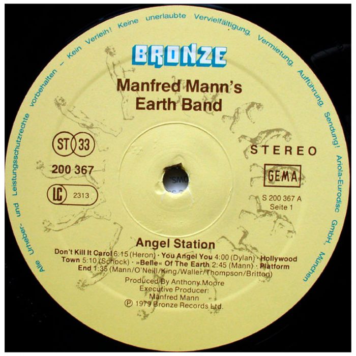 Виниловая пластинка MANFRED MANN'S EARTH BAND ‎– Angel Station, 1979 (LP)