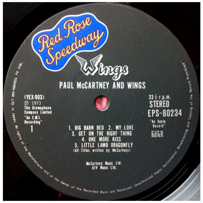 Виниловая пластинка PAUL McCARTNEY and WINGS – Red Rose Speedway, 1973/1975 (LP)