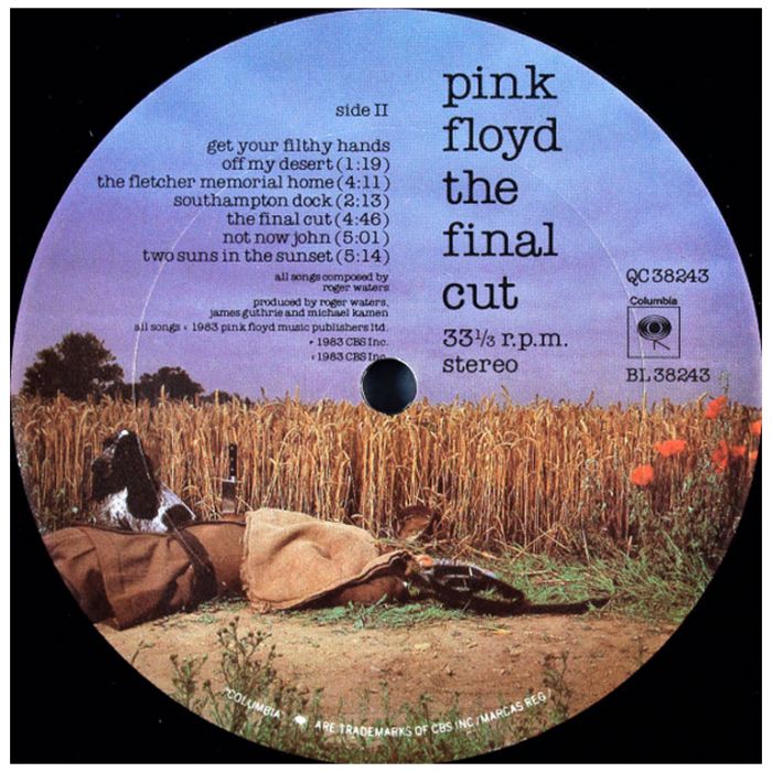 Виниловая пластинка PINK FLOYD ‎– The Final Cut, 1983 (LP)