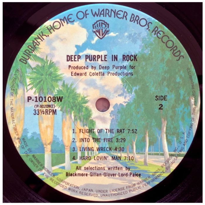 Виниловая пластинка DEEP PURPLE ‎– In Rock, 1970 (LP, Reissue 1976)