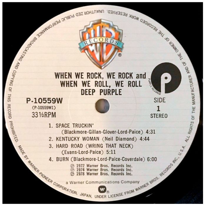 Виниловая пластинка DEEP PURPLE ‎– When We Rock, We Rock And When We Roll, We Roll, 1978 (LP)