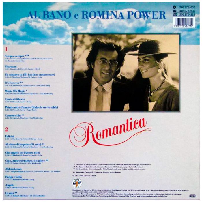 Виниловая пластинка AL BANO & ROMINA POWER ‎– Romantica - Die Großen Erfolge, 1987 (LP)