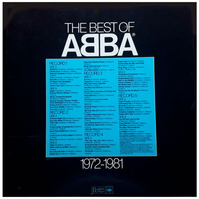 Виниловая пластинка ABBA ‎– The Best Of ABBA 1972 - 1981, 1982 (5LP, Quality Guarantee, Box Set)