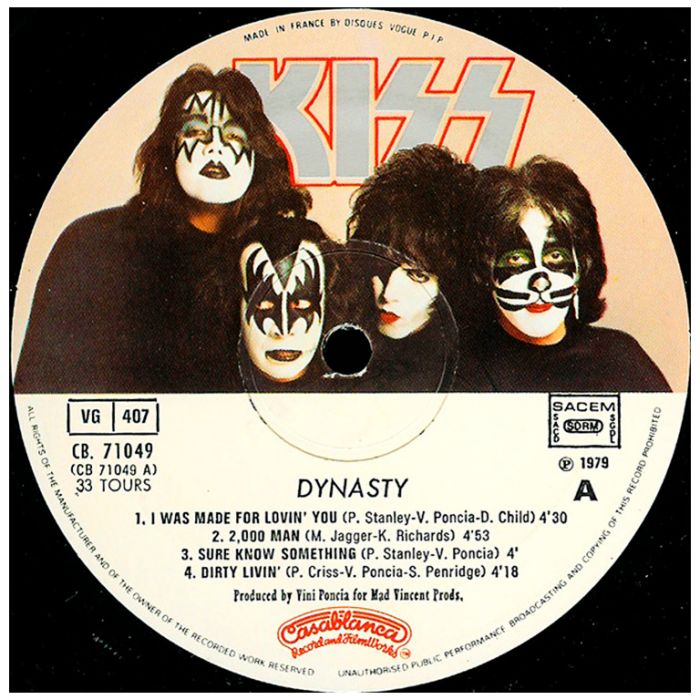 Виниловая пластинка KISS – Dynasty, 1979 (LP)