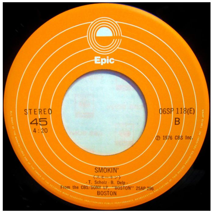 Виниловая пластинка BOSTON ‎– More Than A Feeling, 1976 (SP)