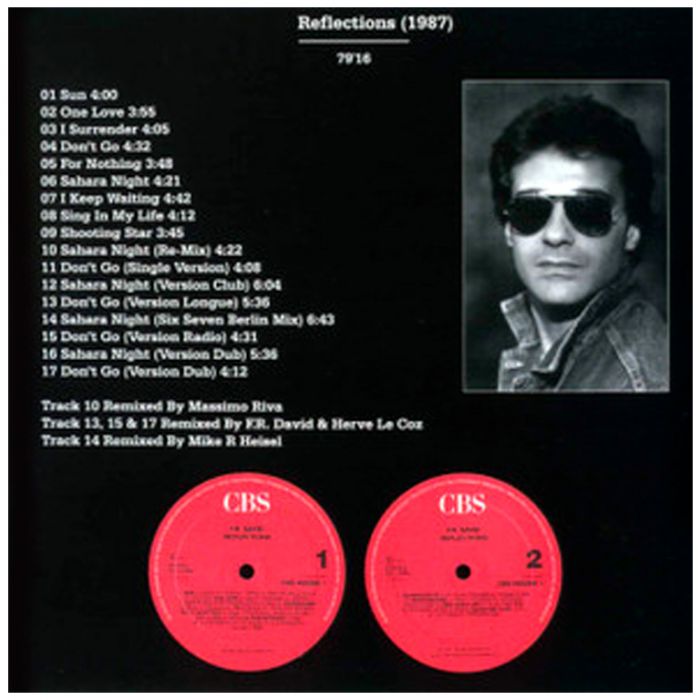 Компакт диск F.R.DAVID ‎– Reflections, 1987 (CD, Remastered, Unofficial Release 2022)