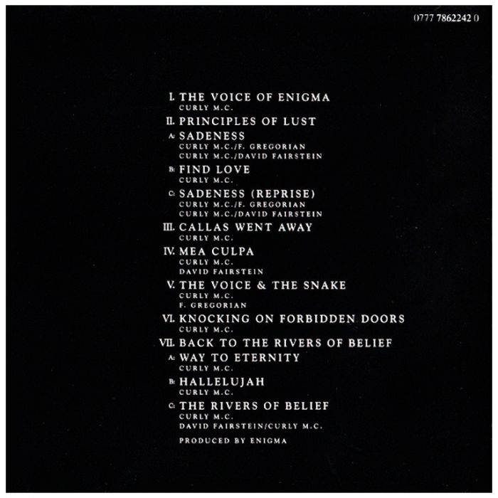 Компакт диск ENIGMA ‎– MCMXC a.D., 1990 (CD, Unofficial Release)