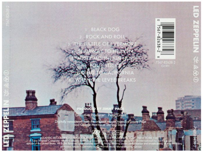 Компакт диск LED ZEPPELIN ‎– Led Zeppelin IV, 1971 (CD, Reissue, Remastered, Unofficial Release 2004)