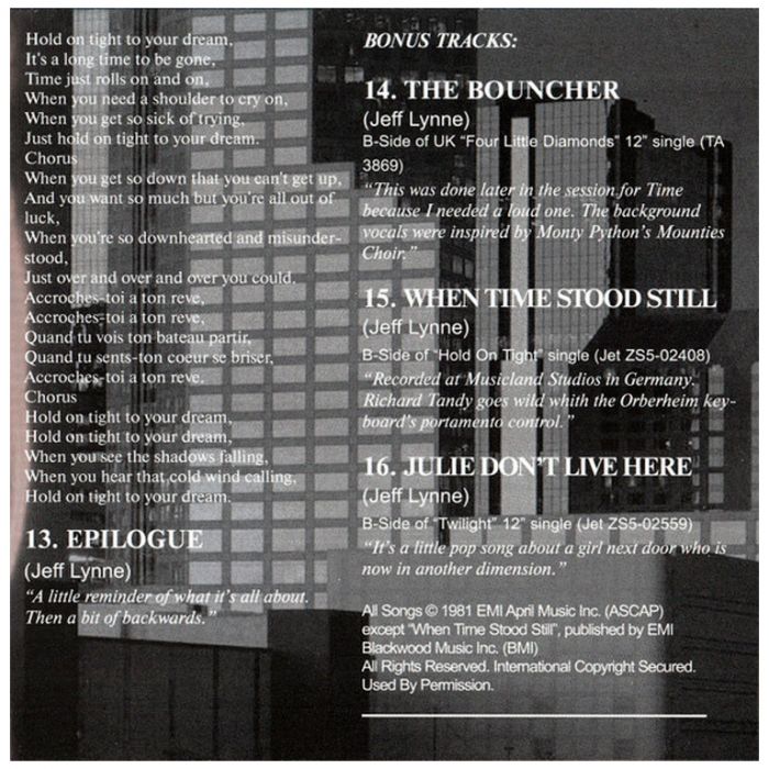 Компакт диск ELECTRIC LIGHT ORCHESTRA ‎– Time, 1981 (CD, Reissue, Remastered, Unofficial Release 2001)