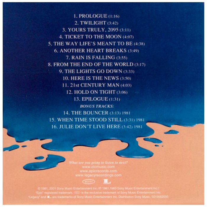 Компакт диск ELECTRIC LIGHT ORCHESTRA ‎– Time, 1981 (CD, Reissue, Remastered, Unofficial Release 2001)