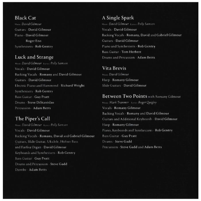 Компакт диск DAVID GILMOUR (PINK FLOYD) – Luck And Strange, 2024 (CD, Unofficial Release)