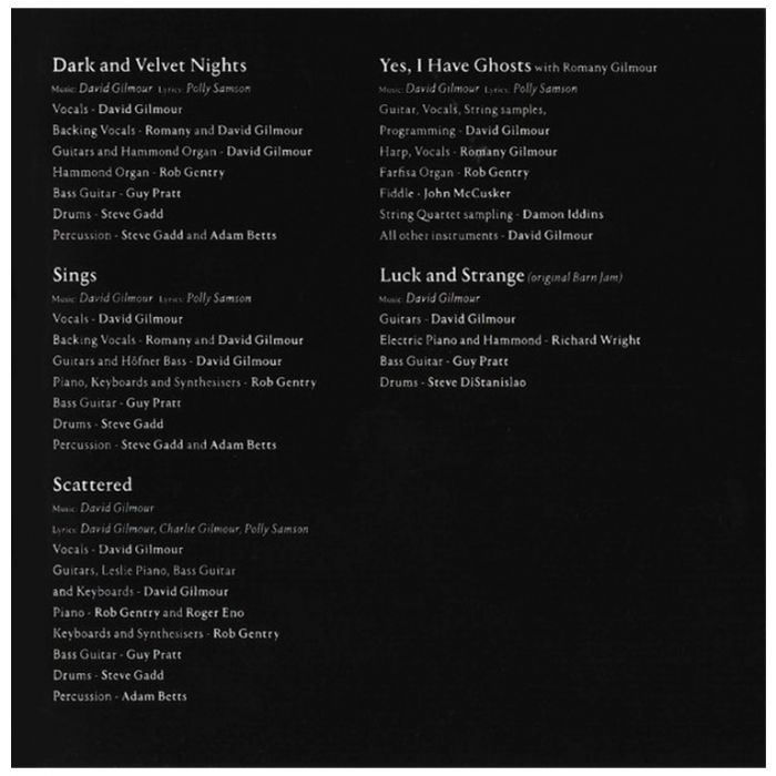 Компакт диск DAVID GILMOUR (PINK FLOYD) – Luck And Strange, 2024 (CD, Unofficial Release)
