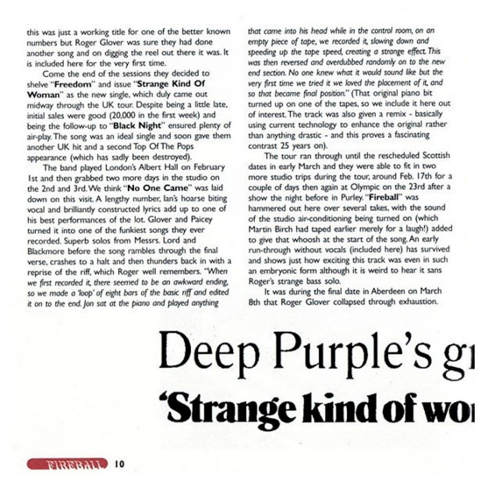 Компакт диск DEEP PURPLE – Fireball, 1971 (CD, Reissue, Remastered, 25th Anniversary Edition, Unofficial Release 1996)