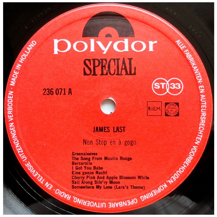 Виниловая пластинка JAMES LAST ‎– Non Stop & À Gogo, 1966 (LP)