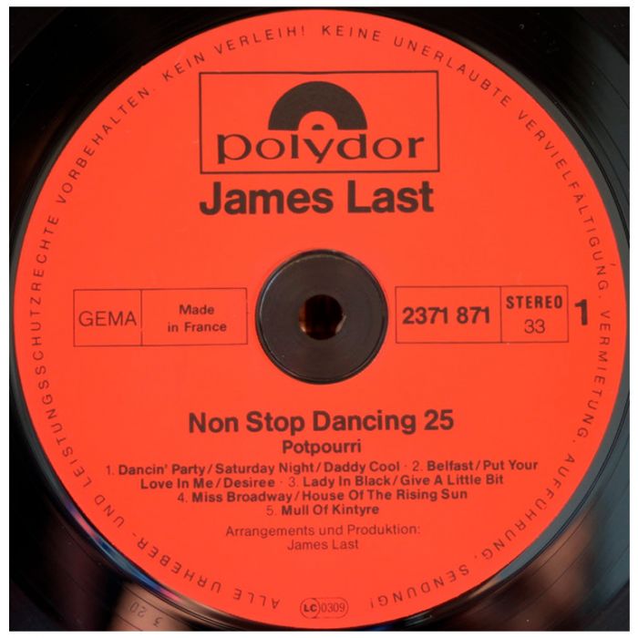 Виниловая пластинка JAMES LAST ‎– Non Stop Dancing 25, 1978 (LP)